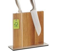 Praknu Ceppo Coltelli da Cucina Magnetico - Portacoltelli in Legno di Acacia FSC® - Porta Coltelli Cucina Magnetico Extra Forte - Ceppo Coltelli Vuoto - Calamita Coltelli Cucina