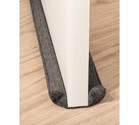 Praknu Paraspifferi per Porte da 70-100 cm - Tessuto Lavabile - Risparmio Energetico - Non Adatto ai Tappeti - Include Borsa di Stoccaggio - Grigio