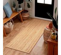 Prakriti Rugs - Tappeto indiano fatto a mano in iuta naturale, per esterni, fattoria, dimensioni: 60 cm x 150 cm