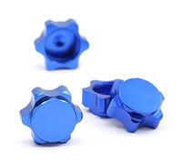 Prakti 4 Pezzi Alluminio Ruota Copertura Anti Copertura 17 Mm Dado esagonale per 1/8 RC Auto, Blu