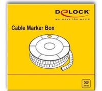 DeLOCK 183609 Scatola Segnacavo Giallo 500 Pezzi Numero 6 Giallo