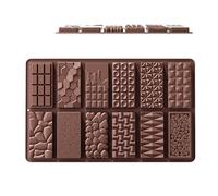 Pralinenformen, Zerbrechliche Schokoladenformen - Silikon-Schokoladenformen - Silikonriegelformen, Ernährungs-Müsliriegelformen, Silikon-Proteinriegelformen Für Süßigkeiten