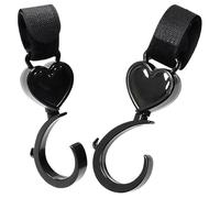 Pram Clips - 2 clip per fissaggio a scatto | 360 gradi Rotating Stroller Hooks | Heavy Duty Stroller Hooks | Bag Hook | Multifunzionale Pushchair Hook For Purse Groceries Diaper Bag Organizer