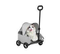 Pram De Dog - Passeggino Del Cane | Passeggino Pieghevole Per Gatto Con Ruote | Pram Per Animali Domestici All'aperto Tenere Fino a 7 Kg | Polvere Di Gatto Ventilata | Viaggio Pet Cart Per Cani Mo
