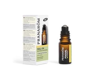 Pranar Aromaboost Focus Bio - Rullo profumo, memoria e concentrazione, effetto immediato, olio essenziale biologico di menta piperita, 5 ml.