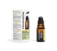 Pranar Aromaboost Focus Bio - Rullo profumo, memoria e concentrazione, effetto immediato, olio essenziale biologico di menta piperita, 5 ml.