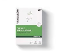 Pranarôm Aromaforce Capsule Inalazione Bio 15 capsule + Inalatore | Con ravintsara ed eucalipto globulus, dispositivo incluso per liberare il naso in inverno.