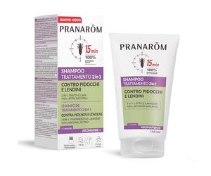 Pranarôm Aromapoux Shampoo 2in1 Antipidocchi 150 ml | Dispositivo medico che agisce in 15 minuti su pidocchi e lendini, con pettine incluso. Per tutta la famiglia.
