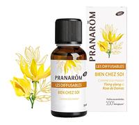 Pranarôm - Les Diffusables, Bien chez soi, miscela di oli essenziali per diffusore Cocooning , ylang-ylang e rosa di Damasco bio (ecologico), 30 ml