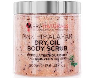 PraNaturals scrub corpo con sale rosa dell'Himalaya 500 g