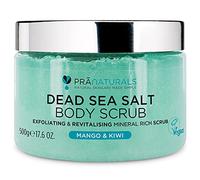 PraNaturals Scrub Corpo Sali del Mar Morto (Mango e Kiwi) 500g Esfoliante | Nutriente, Ricco di Minerali Naturali, Ideale per Tutti i Tipi di Pelle