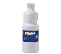 Prang Paint for Kids Tempera Washable Ready to Use Nontoxic Safe 8 oz Single Easy Pour Bottle White