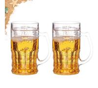 Prank Beer Mug, Fake Beer Mug, Funny Fake Beer Glasses, 400ml Realistic Prank Cup for Bars Beverages, Parties Glassesr Stein (2pcs)