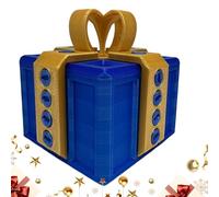 Prank Box - 3D Printed Funny Surprise Container for Money and Cards | clevers Gag Design Ideal for Christmas Halloween Party Celebration Graduation and Practical Joke Entertainment, 6x6x6cm