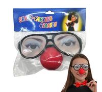 Prank Diisguise - Occhiali da vista scherzosi per uomini e donne, occhiali divertenti scherzosi, accessorio unico per feste di famiglia, Halloween, feste cosplay, pesce d'aprile