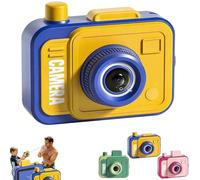 Prank Two-Way Camera Water Gun, giocattolo a spruzzo con ugelli anteriori e posteriori, ideale per scherzi, battaglie d'acqua e divertimento in estate (giallo)