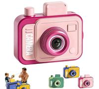 Prank Two-Way Camera Water Gun giocattolo a spruzzo con ugelli anteriori e posteriori, ideale per scherzi, battaglie d'acqua e divertimento in estate (rosa)