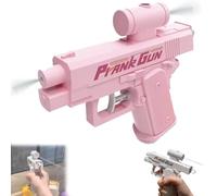Prank Two-Way Water Gun, 2 in 1 Reverse Spray Water Pistol for Outdoor Fun Summer Pool Beach Toy, Front, Back Spray Compulsive Prank Gift (Prosa)