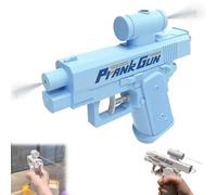 Prank Two-Way Water Gun, 2 in 1 Reverse Spray Water Pistol for Outdoor Fun Summer Pool Beach Toy, Front, Back Spray Compulsive Prank Gift (Blue)