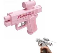 Prank Two-Way Water Gun, Compulsive Two-Way Water Gun, two way water gun, Can Spray From Front and Back (Pink)