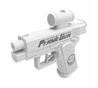 Prank Two-Way Water Gun, Inverse Water Gun, Creative Pranks Battle Toy Waters Guns Fight, Water Blaster Prank Ideas per il divertimento finale (White)
