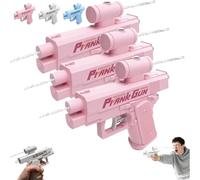 Prank Two-Way Water Gun, Prank Water Gun, Water Gun Prank Can Spray From Front and Back (Pink*3)