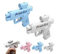 Prank Two-Way Water Gun, Prank Water Gun with Backsplash Effect, Water splashing Back and Forth, Creative Summer Outdoor/Park Play Battle Toy WaterGun (Weiß+Blau)