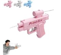 Prank Two-Way Water Gun, Water Gun Prank Can Spray from Front and Back, Pranky Squirt Guns for Swimming Pool Beach (pink)