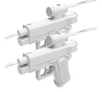 Prank Water Gun, 2pcs Inverted Water Guns, Two Way Water Gun, Inverted Water Toys for Summer Outdoor, Garden, Yard, Pool and Party (Bianco)