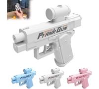 Prank Water Gun, Pistola Ad Acqua Bidirezionale, Prank Pistola Ad Acqua Può Spruzzare Anteriore e Posteriore (Bianco)
