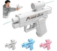 Prank Water Gun,prank Two-way Water Gun,pistola D'acqua Scherzo, Pranks Squirt Guns Can Spray From Front and Back, Novelty Gift for Friend Classmate Family (white)