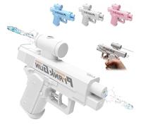 Prank Water Gun, Prank Two-Way Water Gun, Reverse Squirt Gun for Creative Water Fights, Fun Trick Battle Toy, Spray from Front and Back (White)