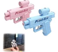 Prank Water Gun, Prank Water Gun Shoots Backwards, Reverse Spray Toy That Splashes Back on The Holder,Joke Toy for Summer Parties (2pcsa)