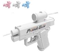 Prank Water Gun, Prank Water Gun Shoots Backwards, Reverse Spray Toy That Splashes Back on The Holder,Joke Toy for Summer Parties (white)