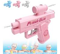 Prank Water Gun - Reverse Spray Design, Compulsive Two-Way Water Gun, Prank Squirt Gun Can Spray From Front and Back, The First Choice for Pranks for Pool Party (Pink)