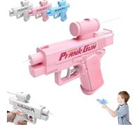 Prank Water Gun - Reverse Spray Design, Compulsive Two-Way Water Gun, Prank Squirt Gun Can Spray from Front and Back, The First Choice for Pranks for Pool Party (Pink)