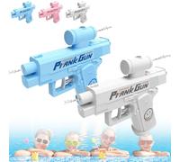 Prank Water Gun - Reverse Spray Design, Compulsive Two-Way Water Gun, Prank Squirt Gun Can Spray From Front and Back, The First Choice for Pranks for Pool Party (Blue+White)