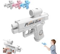 Prank Water Gun - Reverse Spray Design, Compulsive Two-Way Water Gun, Prank Squirt Gun Can Spray from Front and Back, The First Choice for Pranks for Pool Party (White)