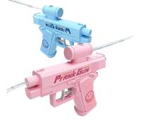 Prank Water Gun, Two Way Water Blaster with Reverse & Forward Spray | Ballistic Spray Toy for Kids & Adults | Funny Summer Gag Gift & Outdoor Game (Blue+Pink)