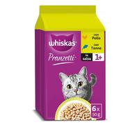 Pranzetti Mari e Monti 1 Adulto Cibo Umido per Gatto 12 Confezioni ognuna da 6