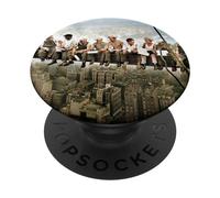 Pranzo in cima a un grattacielo New York Ironworkers Fotografia PopSockets PopGrip Adesivo