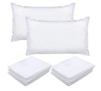 Prasacco 20 federe per cuscino, 80 x 50 cm, monouso, colore bianco, in tessuto non tessuto, portatile, traspirante, per saloni di bellezza, hotel, pensioni, viaggi