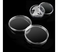 Prasacco 20 pz 40mm Capsule di Moneta di Plastica Trasparente Titolari di Monete Cassa Della Moneta per la Raccolta