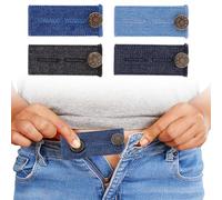 Prasacco Estensori a bottone per jeans e pantaloni, estensore per pantaloni da gravidanza, estensore per pantaloni premaman, estensore per pantaloni per jeans, estensore per pantaloni per donne e