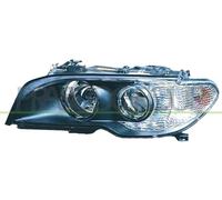 Faro anteriore destro per bmw serie 3 e46 coupe 2003 al 2006 nero fr.bian