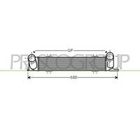 PRASCO BM024N001 Intercooler per BMW 3 Sedan (E90) 1 Hatchback (E87) 3 Touring