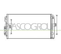 PRASCO BM028C001 Condensatore climatizzatore per BMW 1 Hatchback (F20) i3 (I01)