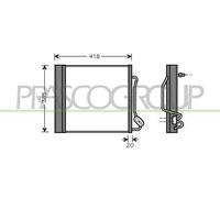 Condensatore Climatizzatore Prasco ME303C002 Prascoselection per Smart