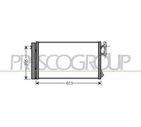 PRASCO BM024C002 Condensatore climatizzatore