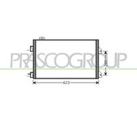 PRASCO RN322C003 Condensatore climatizzatore
